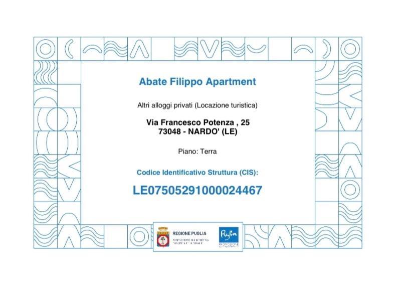 Abate Filippo Apartment Nardò Kültér fotó